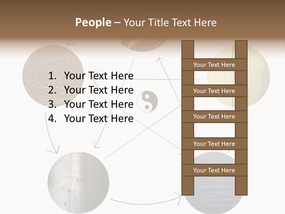Five Elements Isolated Element PowerPoint Template