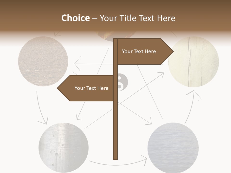 Five Elements Isolated Element PowerPoint Template