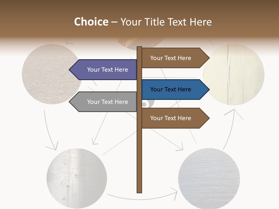 Five Elements Isolated Element PowerPoint Template