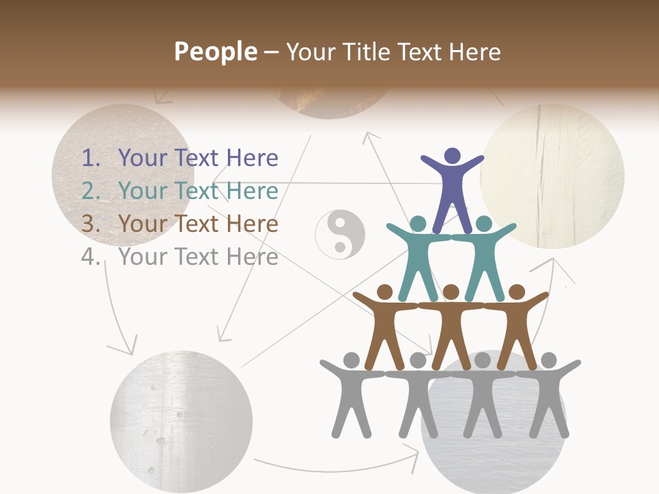 Five Elements Isolated Element PowerPoint Template