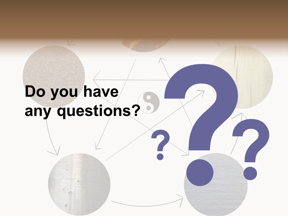 Five Elements Isolated Element PowerPoint Template