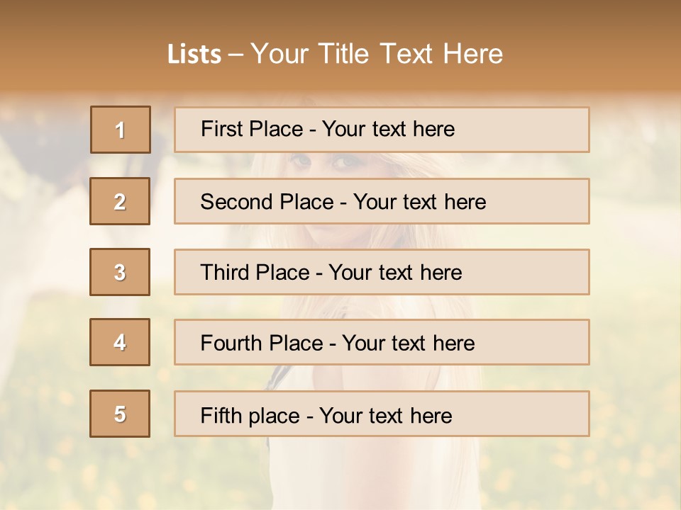 Skin Fresh Blonde PowerPoint Template