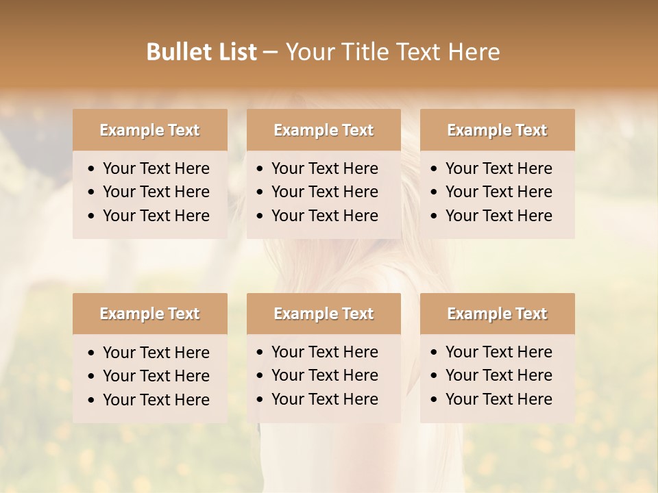 Skin Fresh Blonde PowerPoint Template