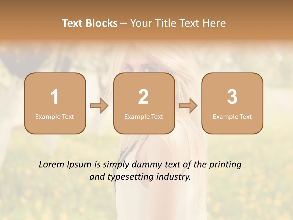 Skin Fresh Blonde PowerPoint Template