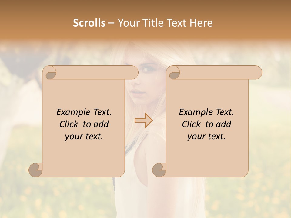 Skin Fresh Blonde PowerPoint Template