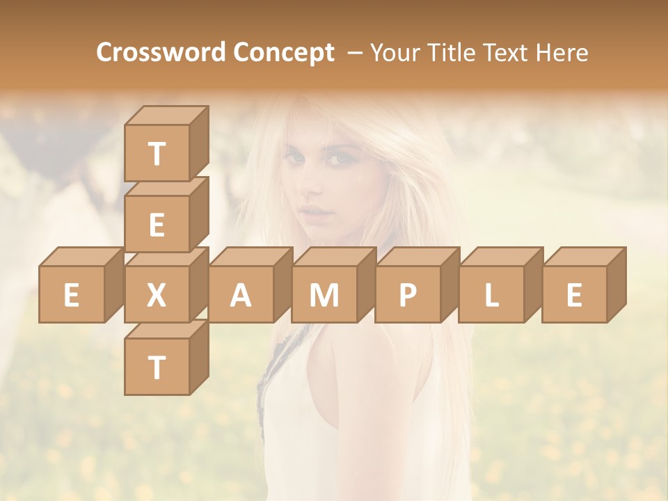 Skin Fresh Blonde PowerPoint Template