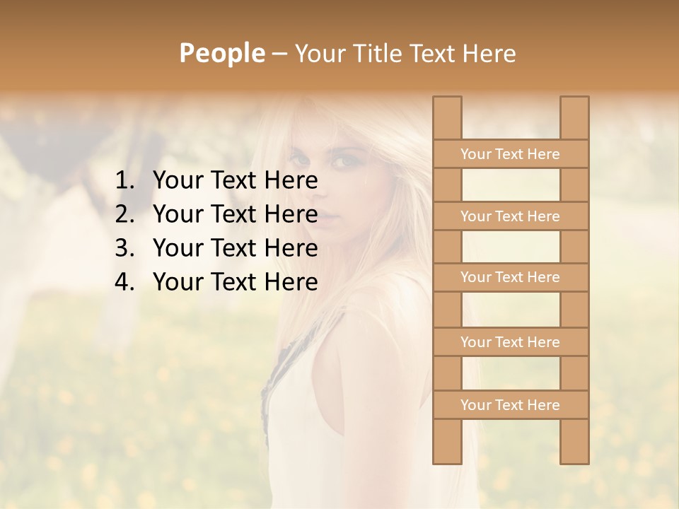 Skin Fresh Blonde PowerPoint Template