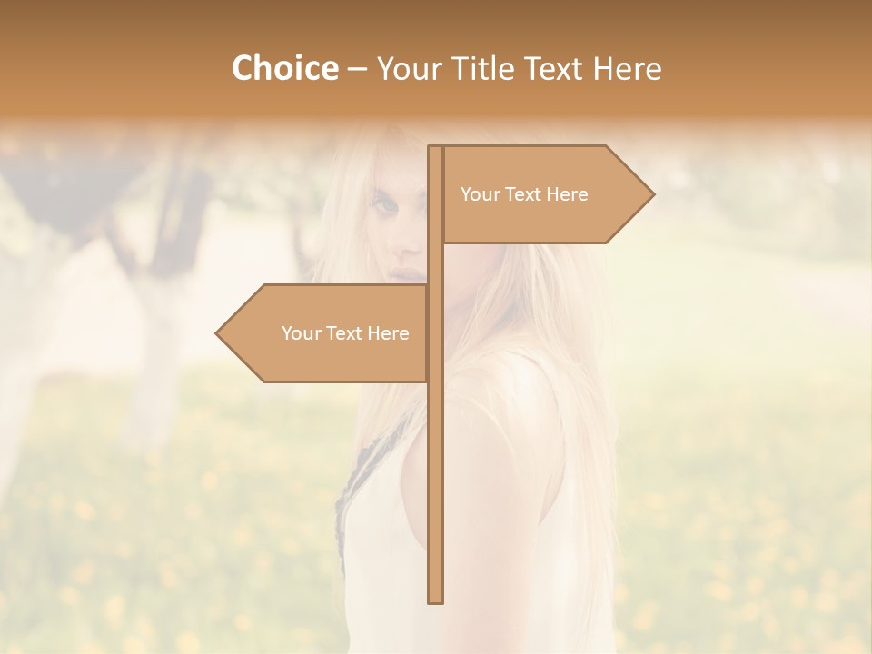 Skin Fresh Blonde PowerPoint Template