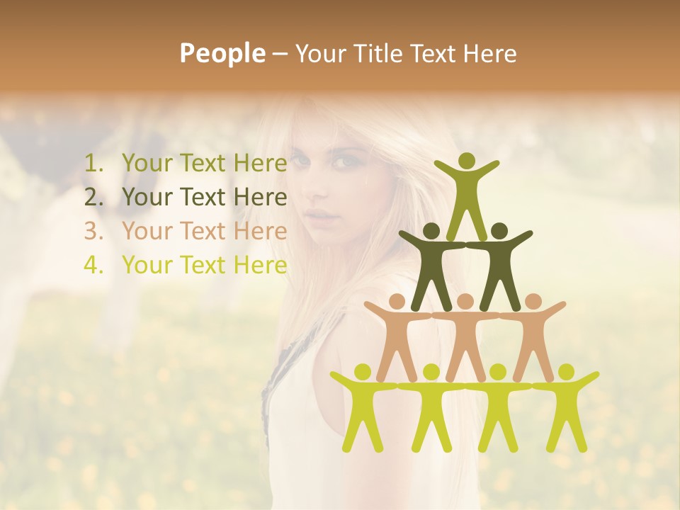 Skin Fresh Blonde PowerPoint Template
