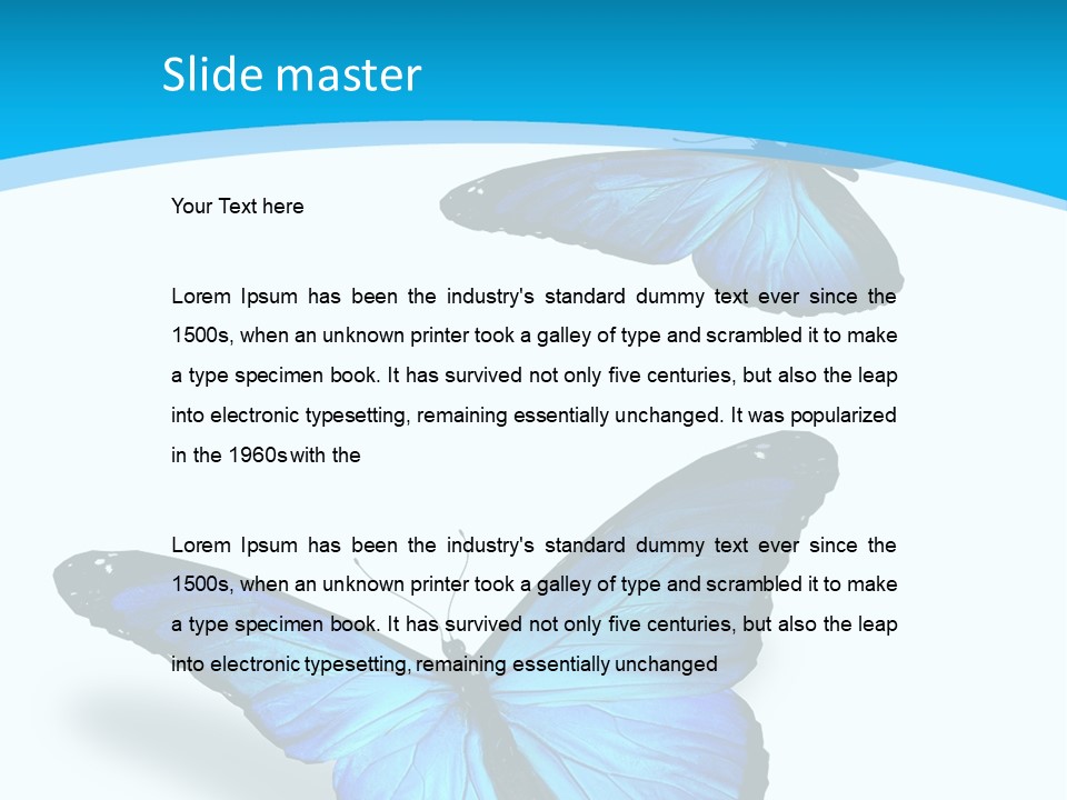 Two White Summer PowerPoint Template