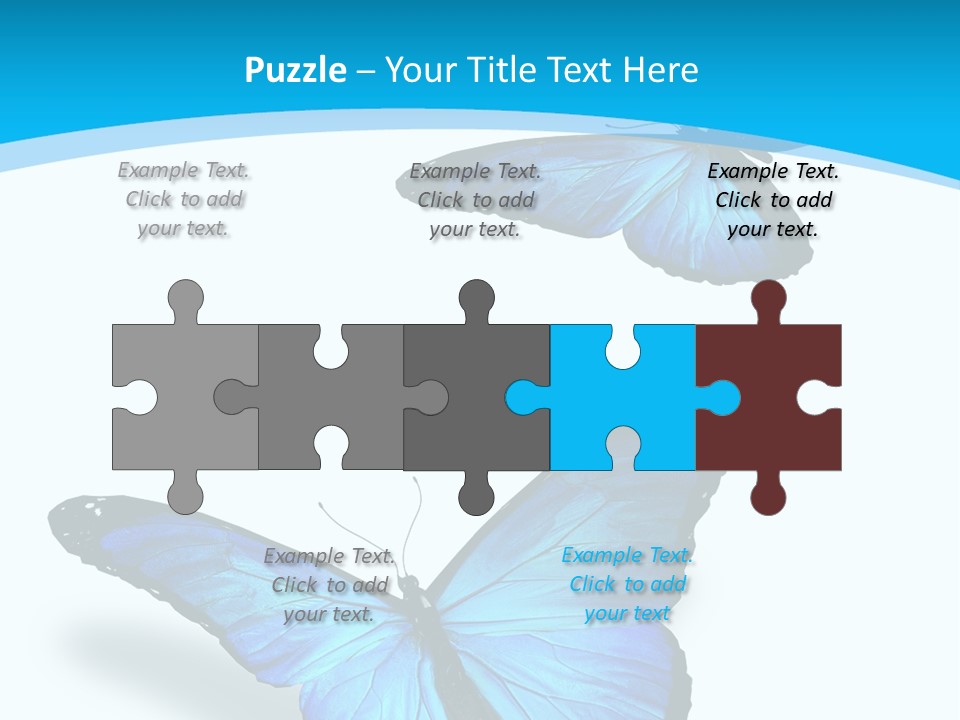 Two White Summer PowerPoint Template