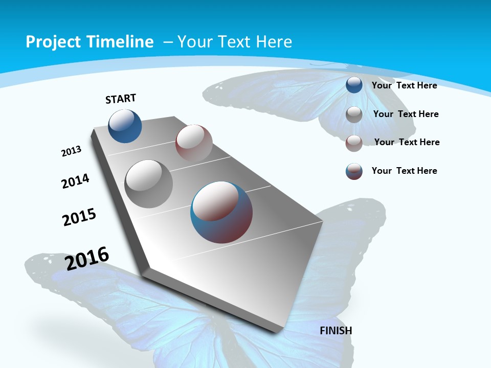 Two White Summer PowerPoint Template