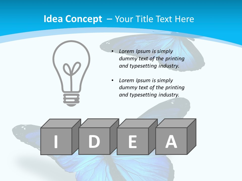 Two White Summer PowerPoint Template