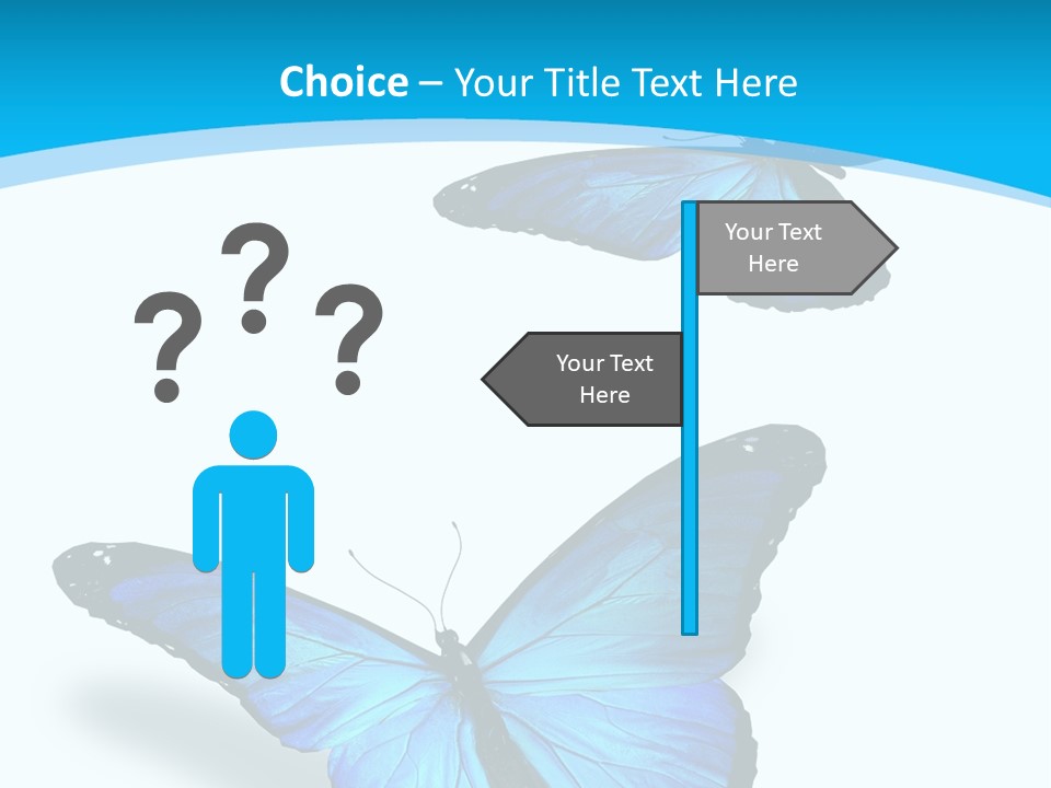 Two White Summer PowerPoint Template