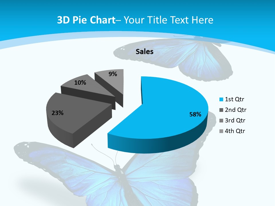 Two White Summer PowerPoint Template