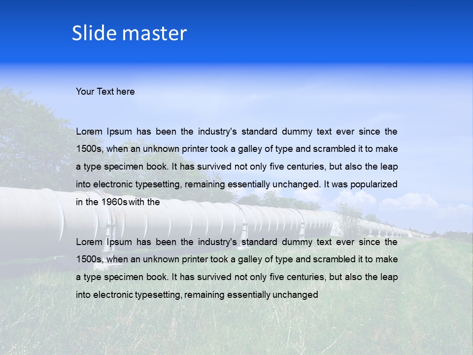Construction Cloud Equipment PowerPoint Template