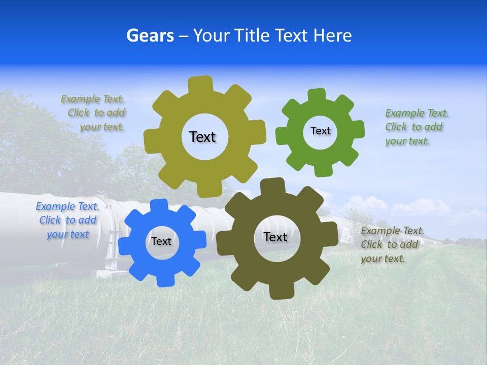 Construction Cloud Equipment PowerPoint Template