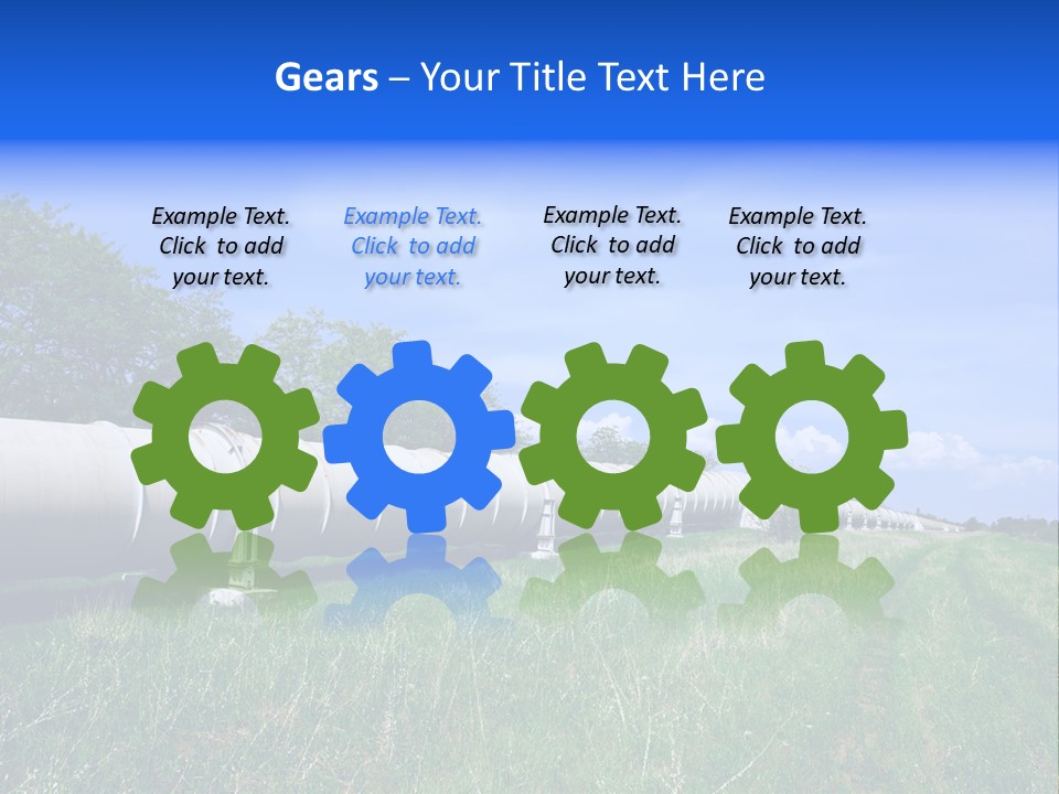 Construction Cloud Equipment PowerPoint Template