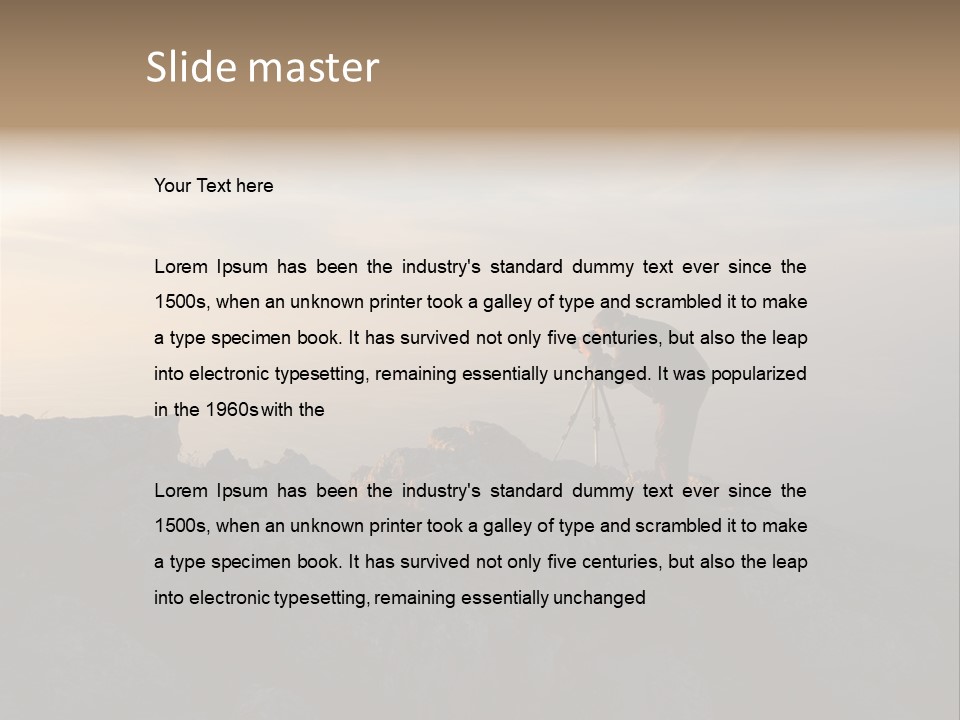 Journalist Shooting Technology PowerPoint Template