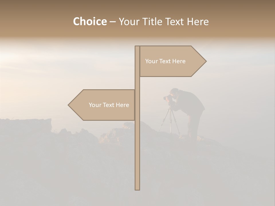 Journalist Shooting Technology PowerPoint Template