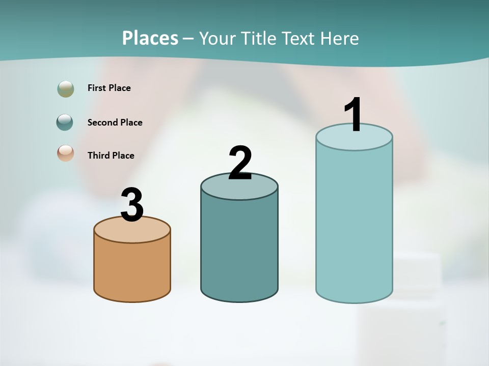 Patient Bed Young PowerPoint Template