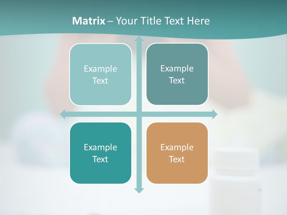 Patient Bed Young PowerPoint Template