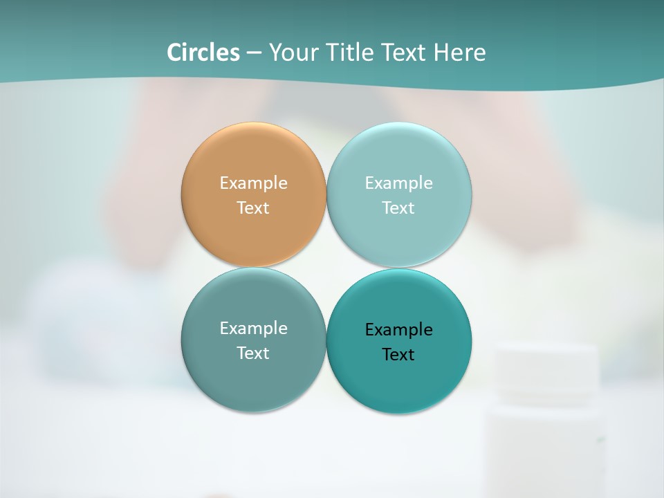 Patient Bed Young PowerPoint Template