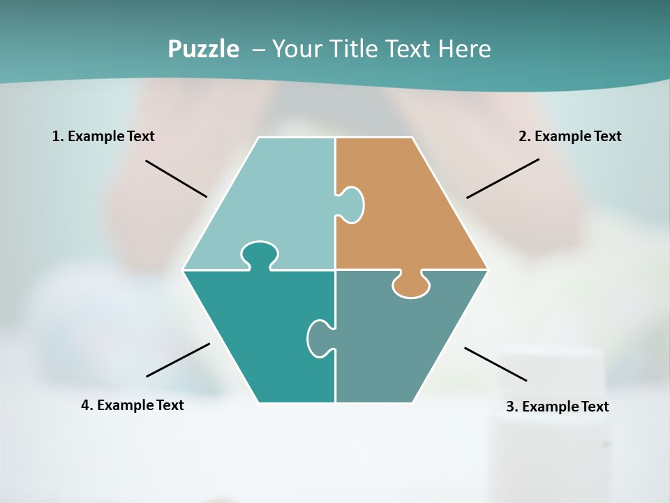 Patient Bed Young PowerPoint Template