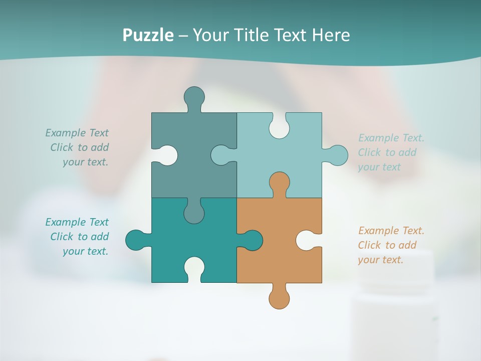 Patient Bed Young PowerPoint Template