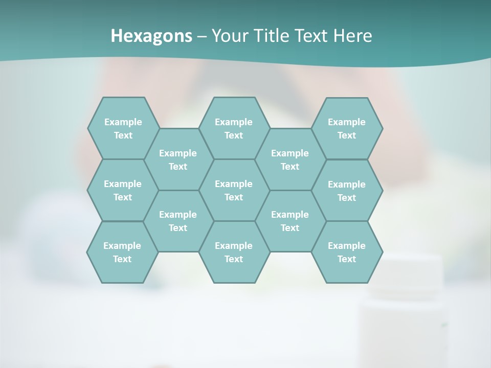 Patient Bed Young PowerPoint Template