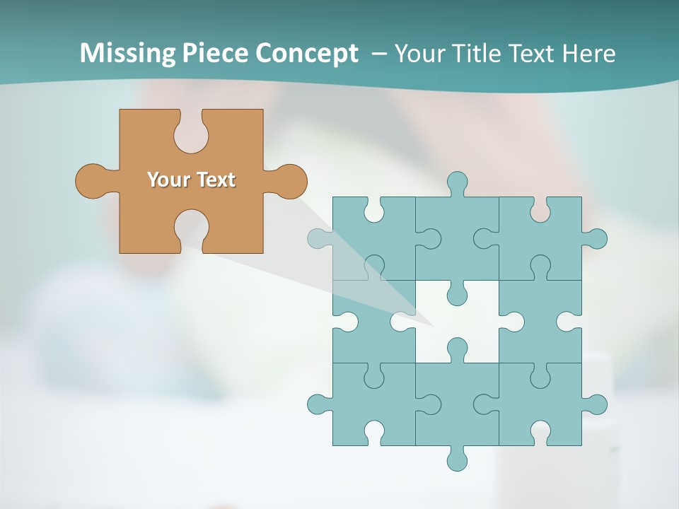 Patient Bed Young PowerPoint Template