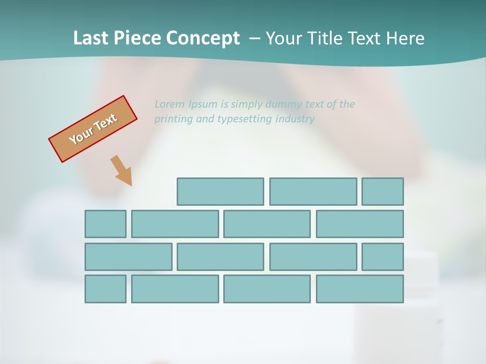 Patient Bed Young PowerPoint Template