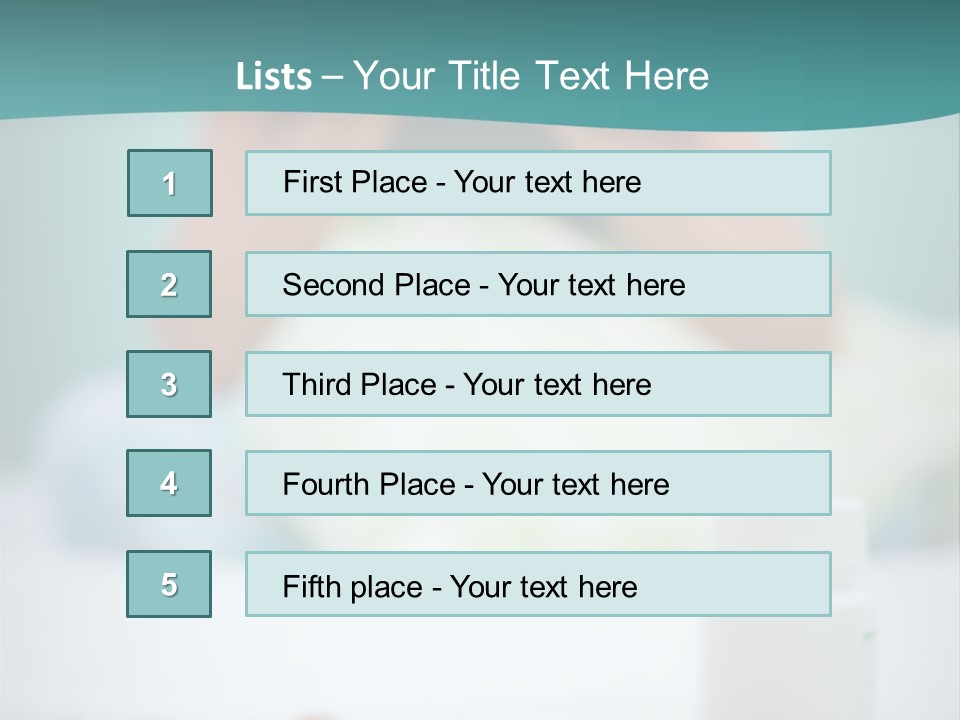 Patient Bed Young PowerPoint Template