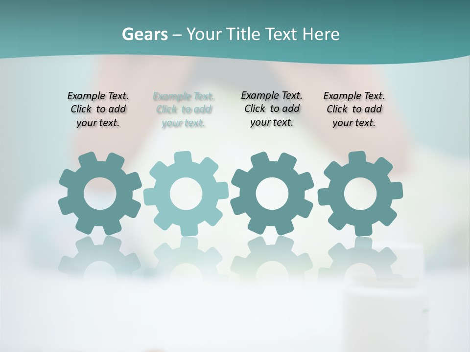 Patient Bed Young PowerPoint Template