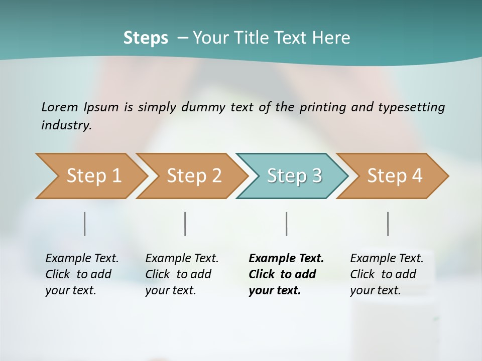 Patient Bed Young PowerPoint Template