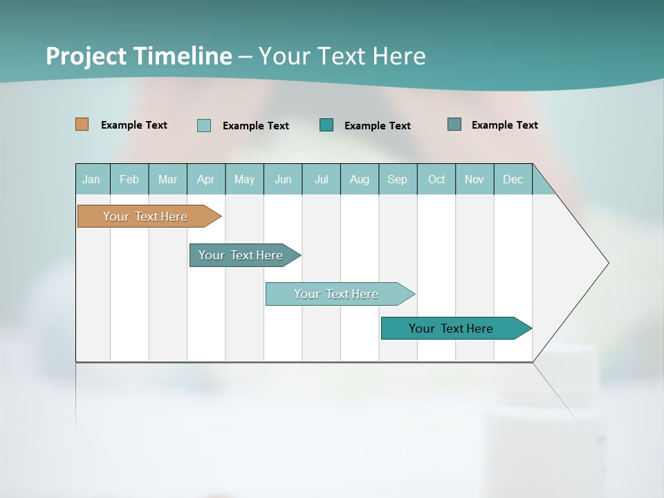 Patient Bed Young PowerPoint Template