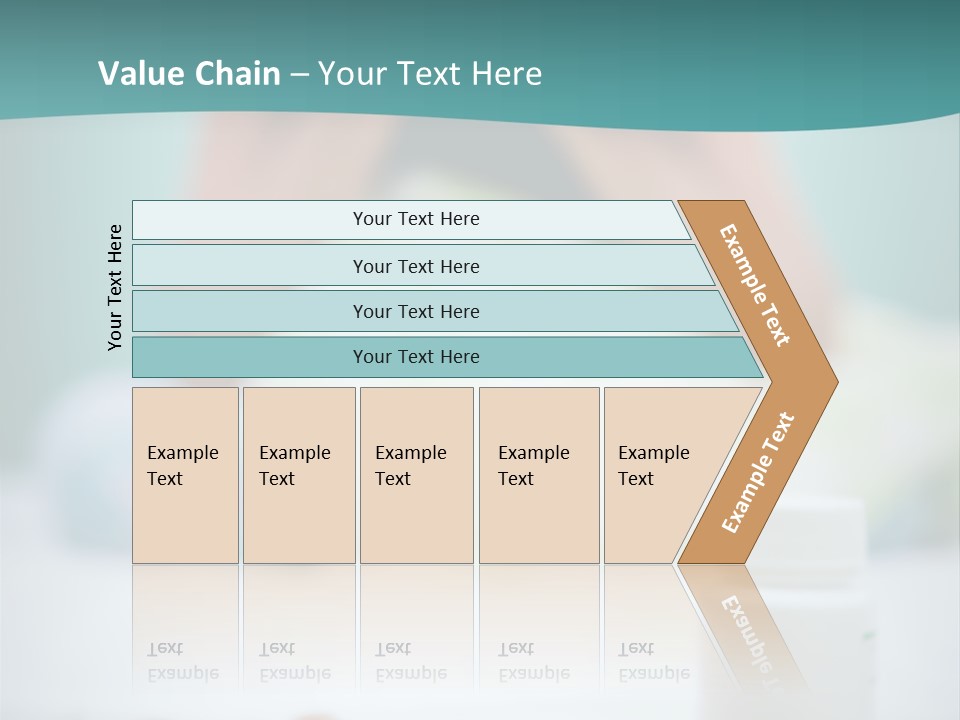 Patient Bed Young PowerPoint Template