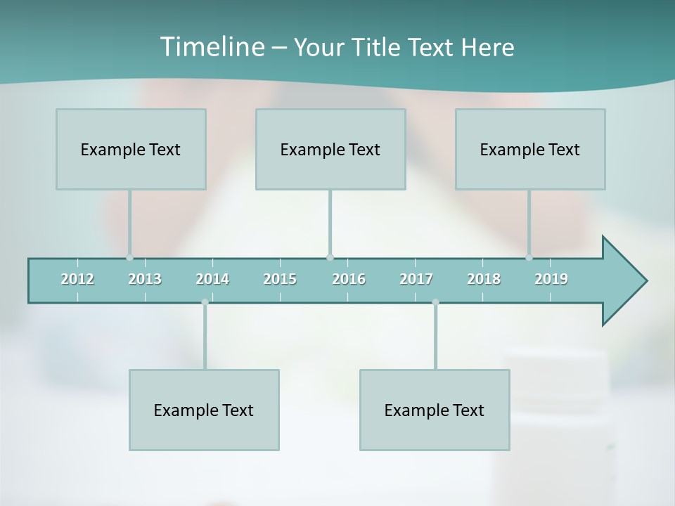 Patient Bed Young PowerPoint Template