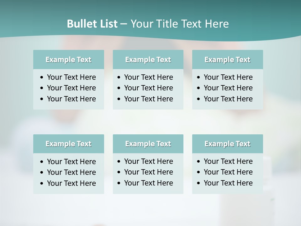 Patient Bed Young PowerPoint Template