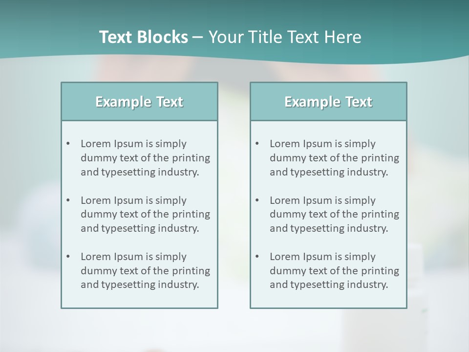 Patient Bed Young PowerPoint Template