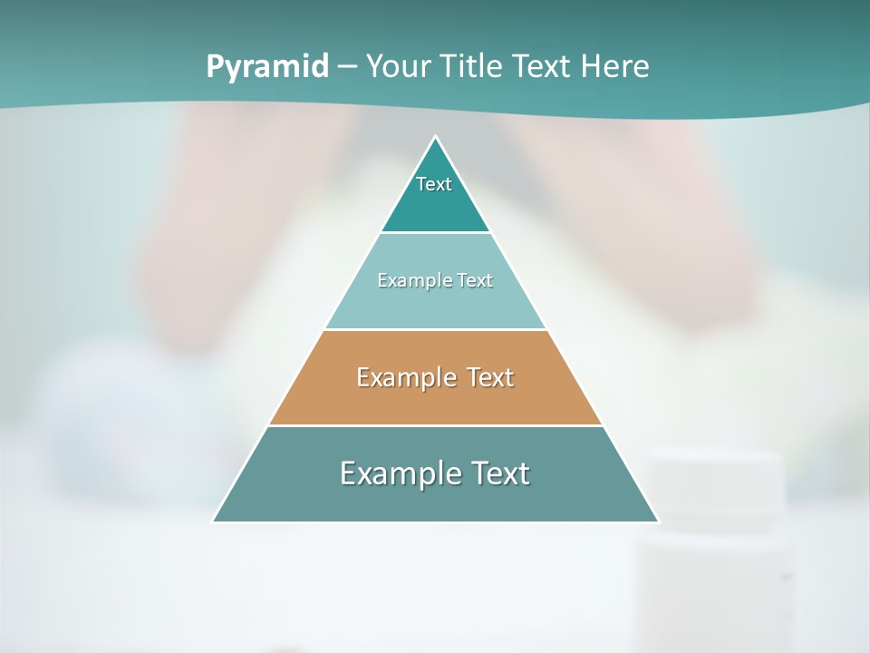 Patient Bed Young PowerPoint Template