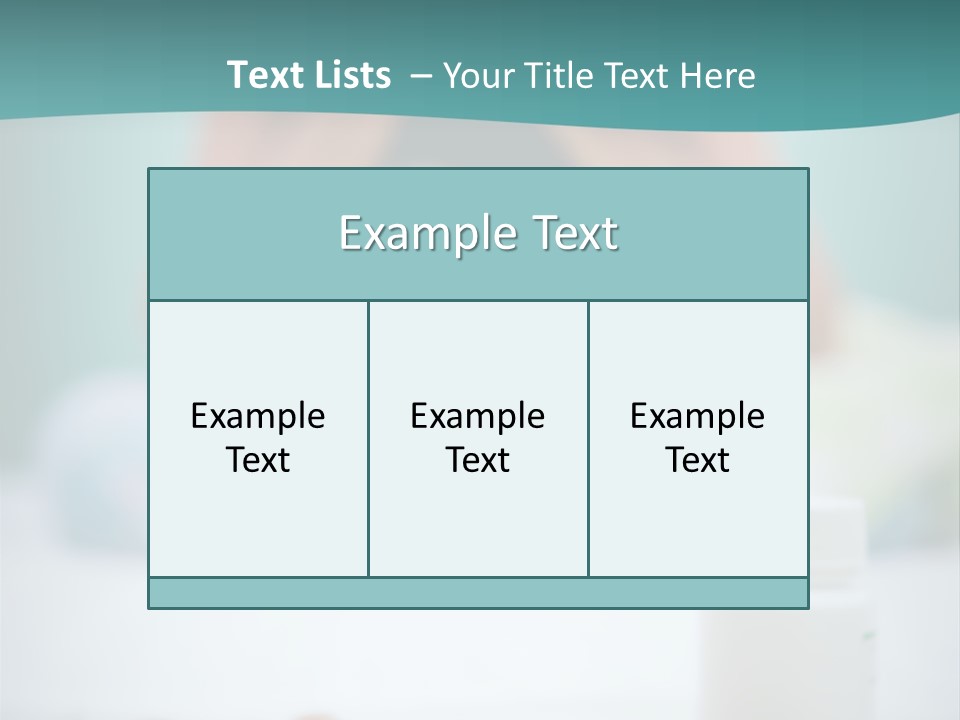 Patient Bed Young PowerPoint Template