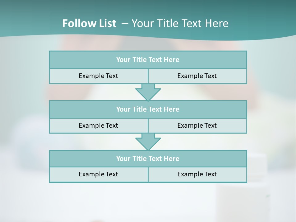 Patient Bed Young PowerPoint Template