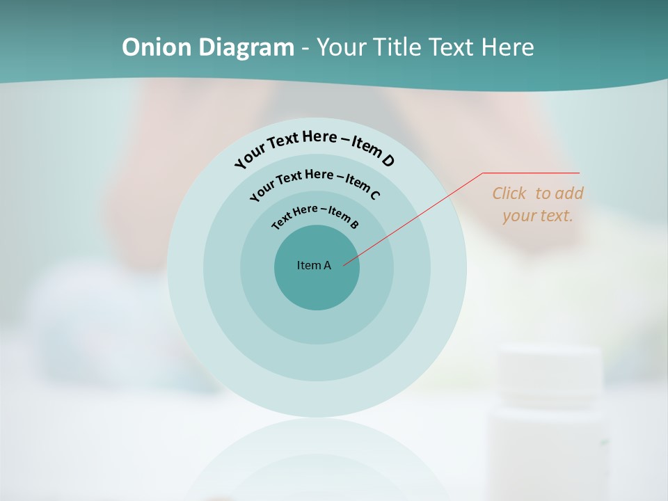 Patient Bed Young PowerPoint Template