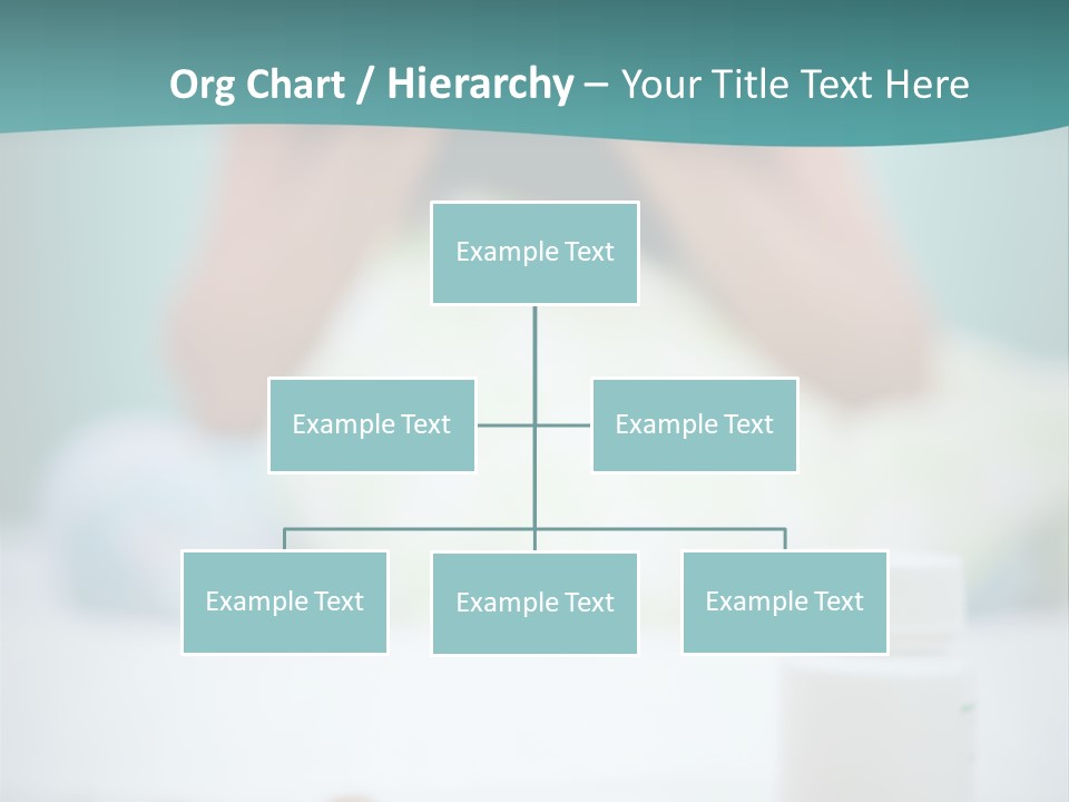 Patient Bed Young PowerPoint Template