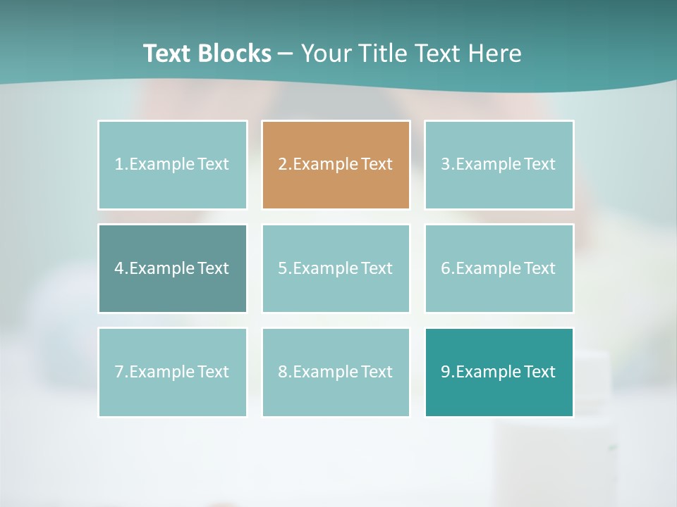 Patient Bed Young PowerPoint Template