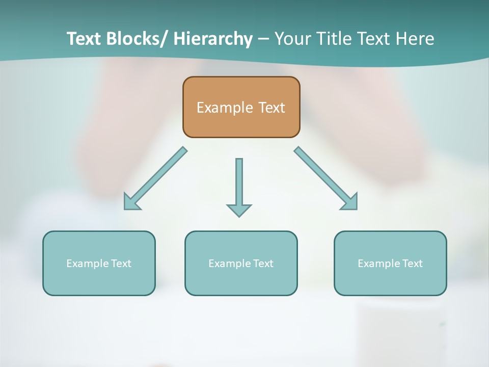 Patient Bed Young PowerPoint Template