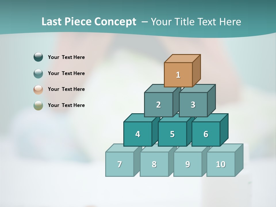 Patient Bed Young PowerPoint Template