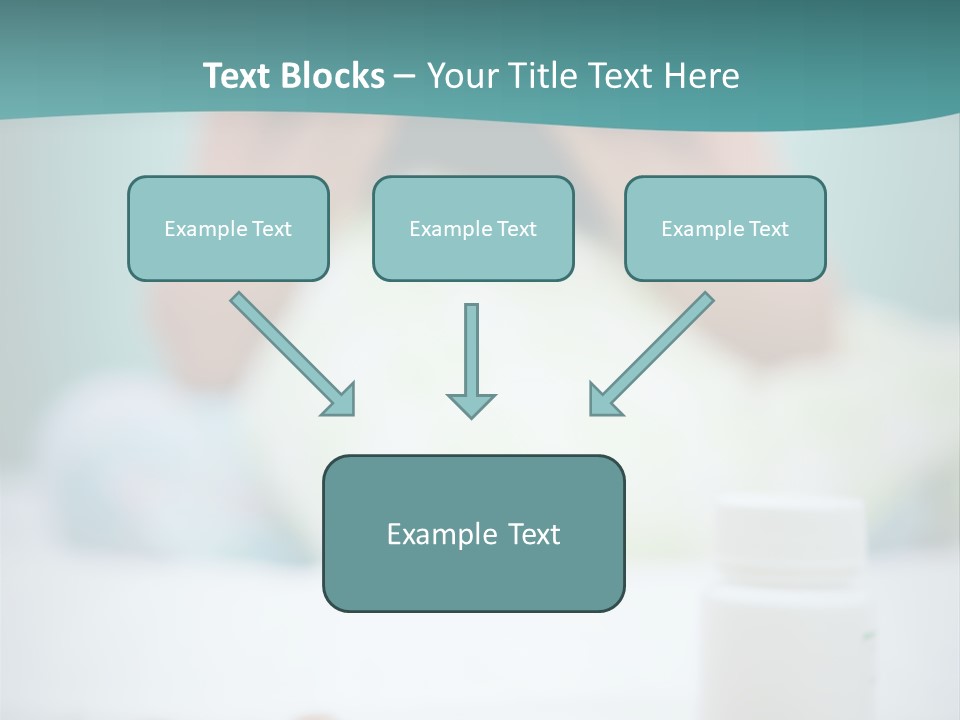 Patient Bed Young PowerPoint Template