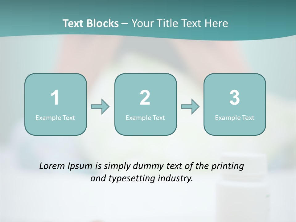 Patient Bed Young PowerPoint Template